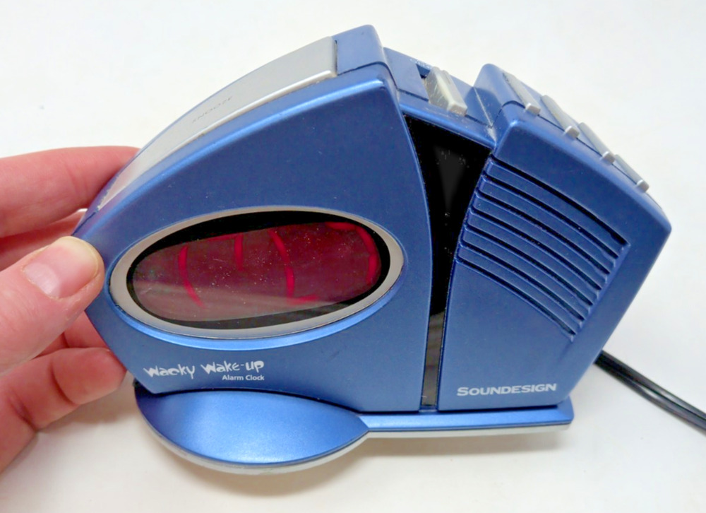 Retro 90’s Wacky Wake Up Alarm Clock Soundesign Blue Tested Works Sound Effects